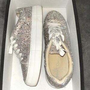 Betsey Johnson Sparkly Sneakers